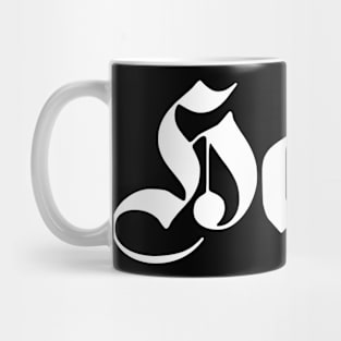 Haan written with gothic font Mug